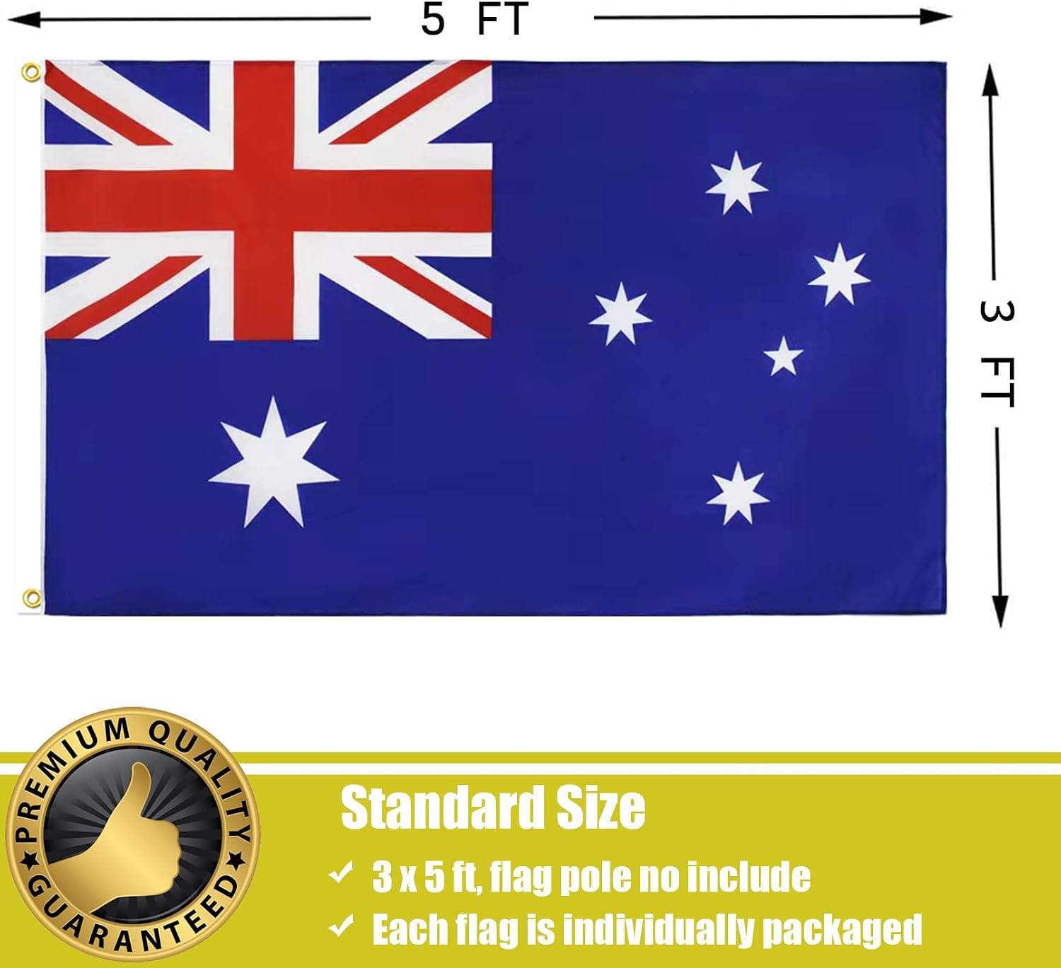 Detalle 2 de FLGCLUB Australian Flag 3x5 ft