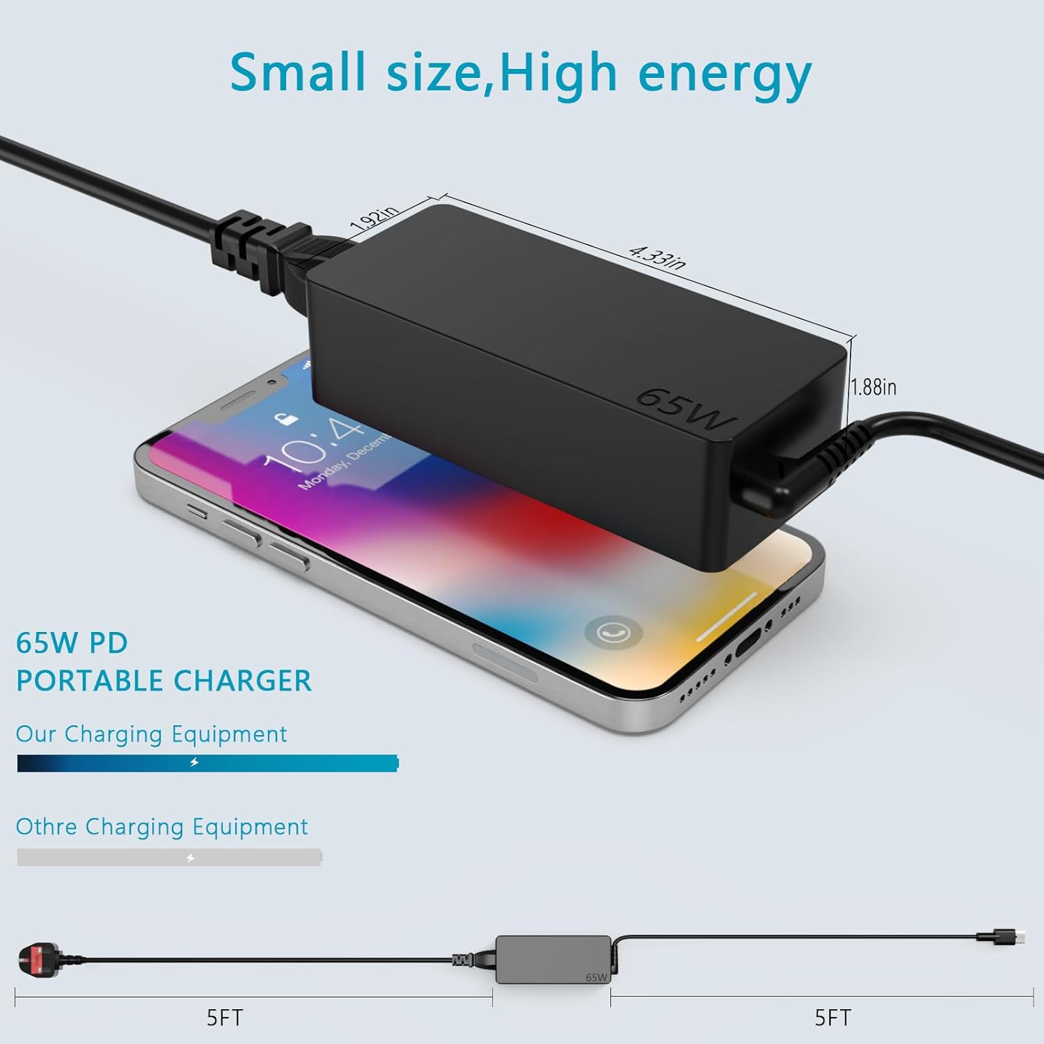 Thumbnail 2 de GVKRLXZ 65W USB‑C Laptop Charger for Lenovo ThinkPad/Yoga/Chromebook series