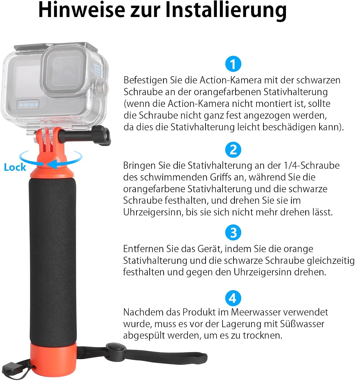 Thumbnail 4 de HSU Schwimmender Handgriff für Action-Kameras
