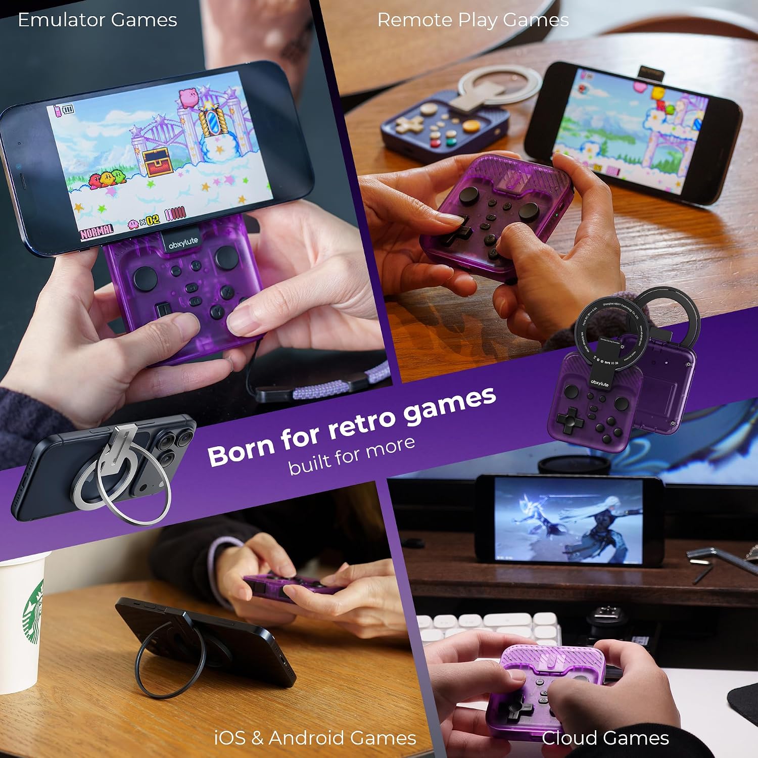 Thumbnail 5 de abxylute M4 Snap-On Mobile Gaming Controller for Android & iPhone