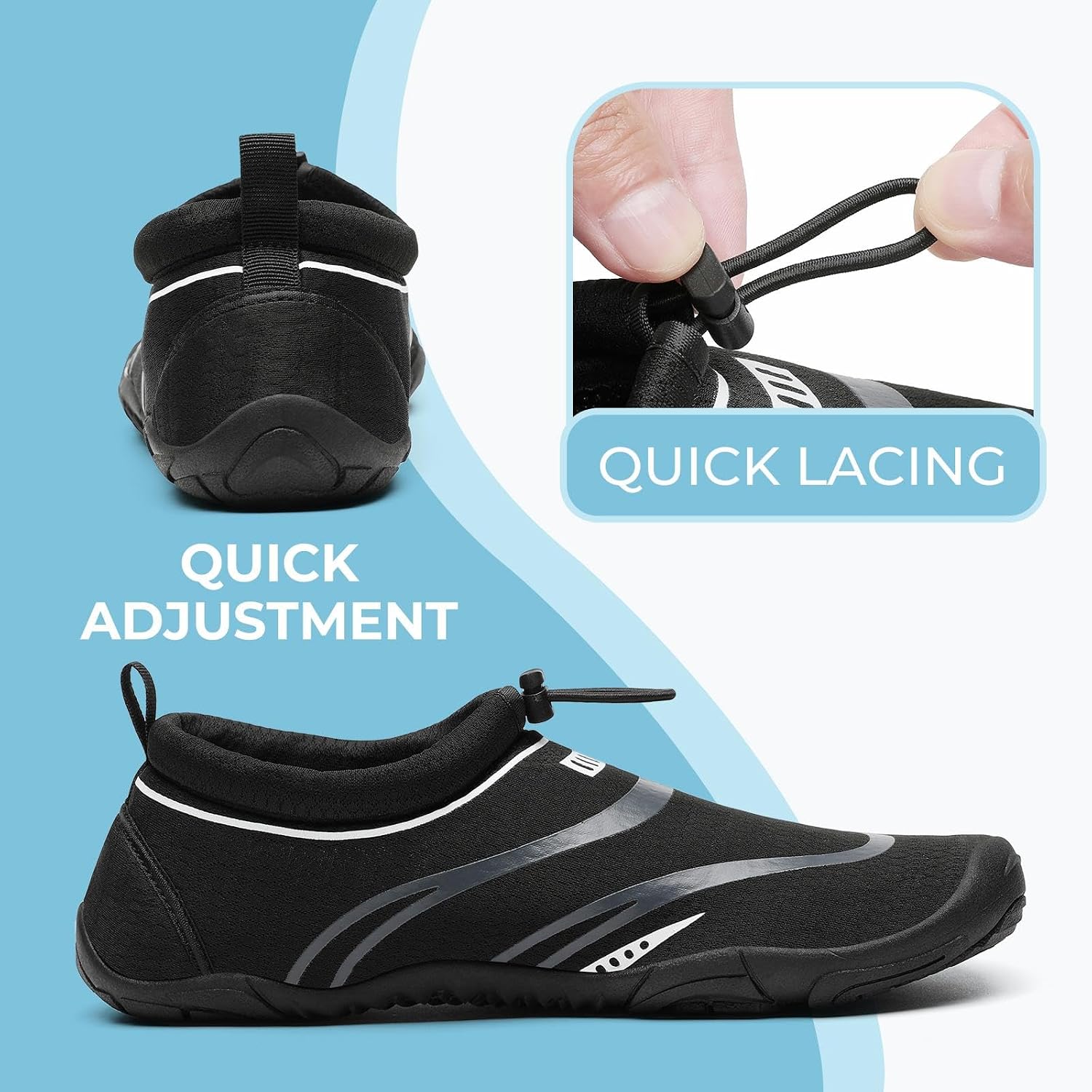Detalle de Mishansha Unisex Sport Acquatici Scarpe: leggerezza, protezione e praticità per spiaggia, surf e immersioni