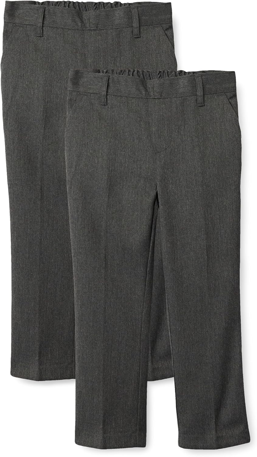 Detalle de Amazon Essentials Boys' School Uniform Trousers, Pack of 2
