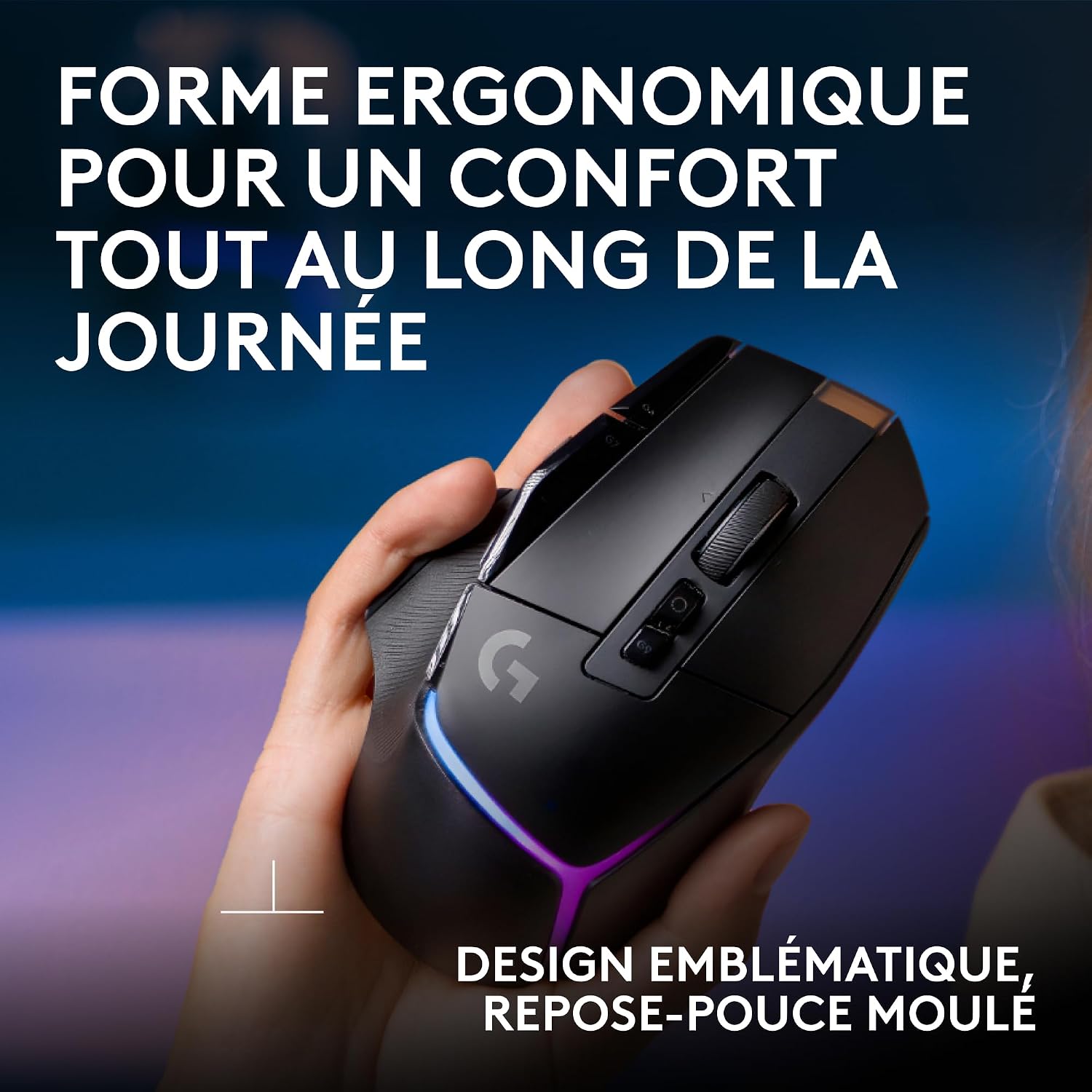 Detalle de Logitech G G502 X PLUS LIGHTSPEED – Souris gaming sans fil ultra précise avec RGB et boutons LIGHTFORCE