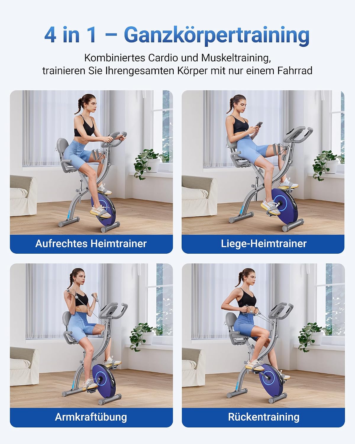 Detalle 2 de MERACH 4-in-1 Heimtrainer 16 Stufen