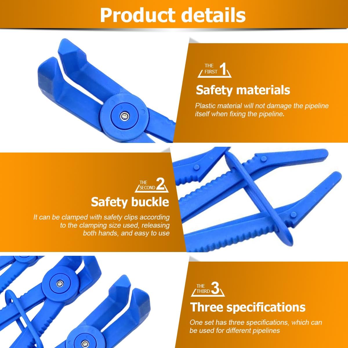Detalle 2 de Zipelo Hose Clamp Pliers, 6-Pack