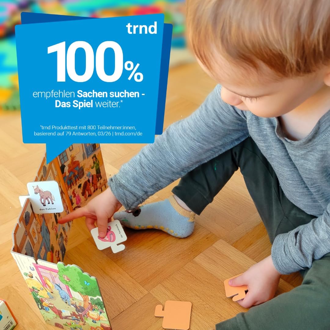 Detalle 2 de Ravensburger 12010003: Sachen suchen – Das Spiel – Meine ersten Spiele (ab 2 Jahre, 1–4 Spieler)