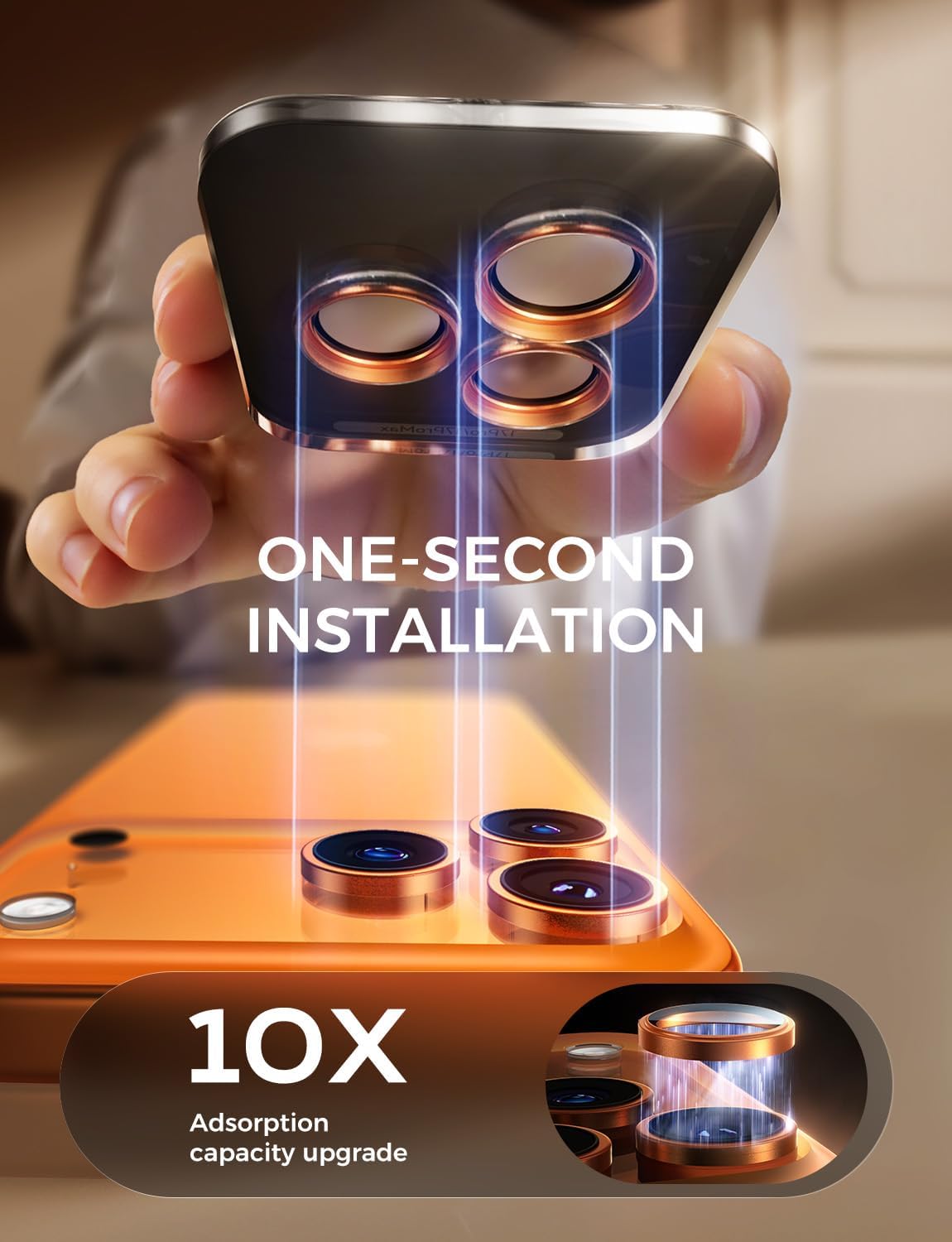 Thumbnail 1 de MAGIC JOHN iPhone 17 Pro Max Lens Protector 9H