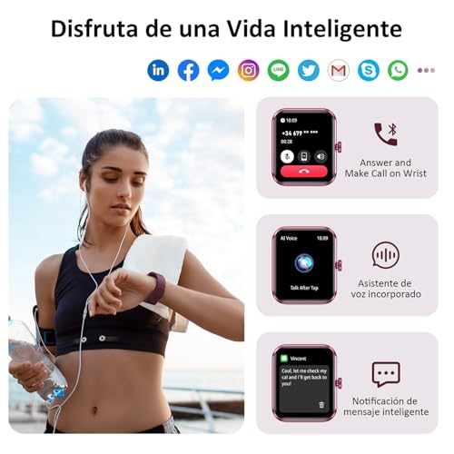 Detalle 2 de Blackview R50 smartwatch con llamadas, pantalla TFT de 1,85″ y 100 modos deportivos