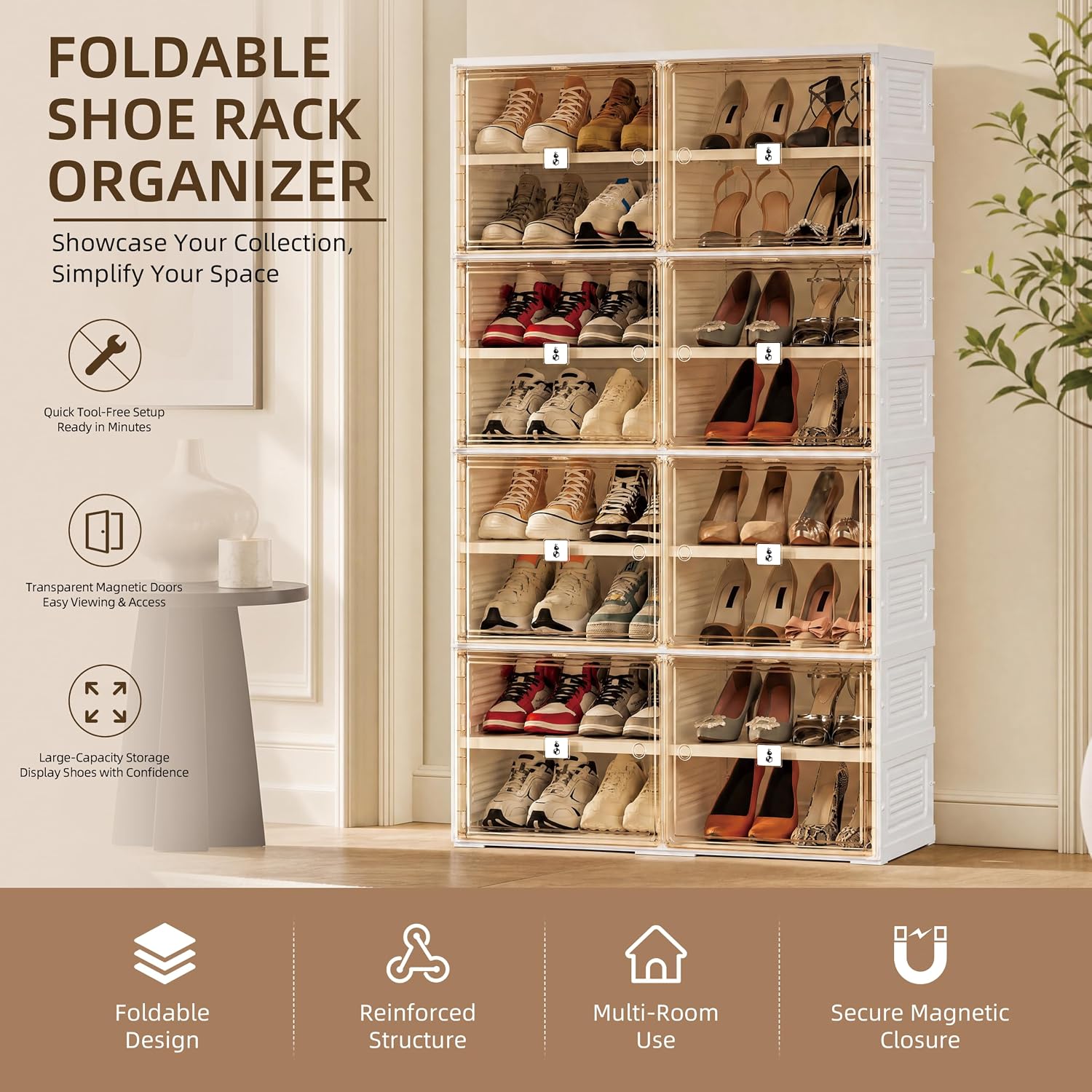 Detalle 1 de BelleBox Shoe Storage Cabinet, 32-Pair