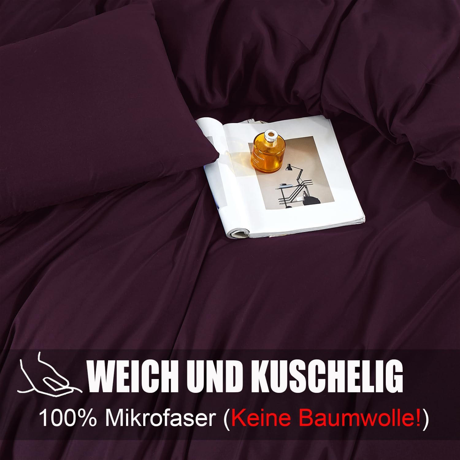 Thumbnail 1 de Soifox Bettwäsche 135x200 4-teilig