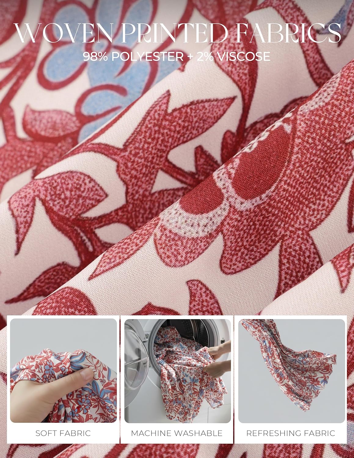 Detalle 2 de GRACE KARIN Robe florale à manches courtes et volants pour femme — Élégance légère et confort