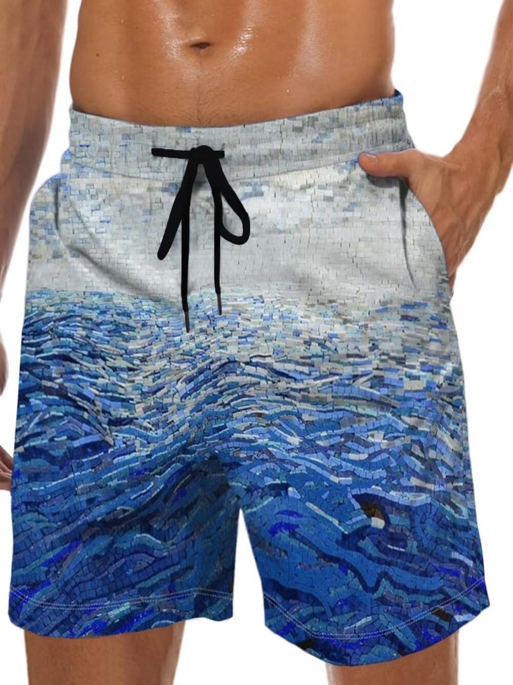 Thumbnail 6 de Men's Swim Trunks Hawaiian 9 inch inseam