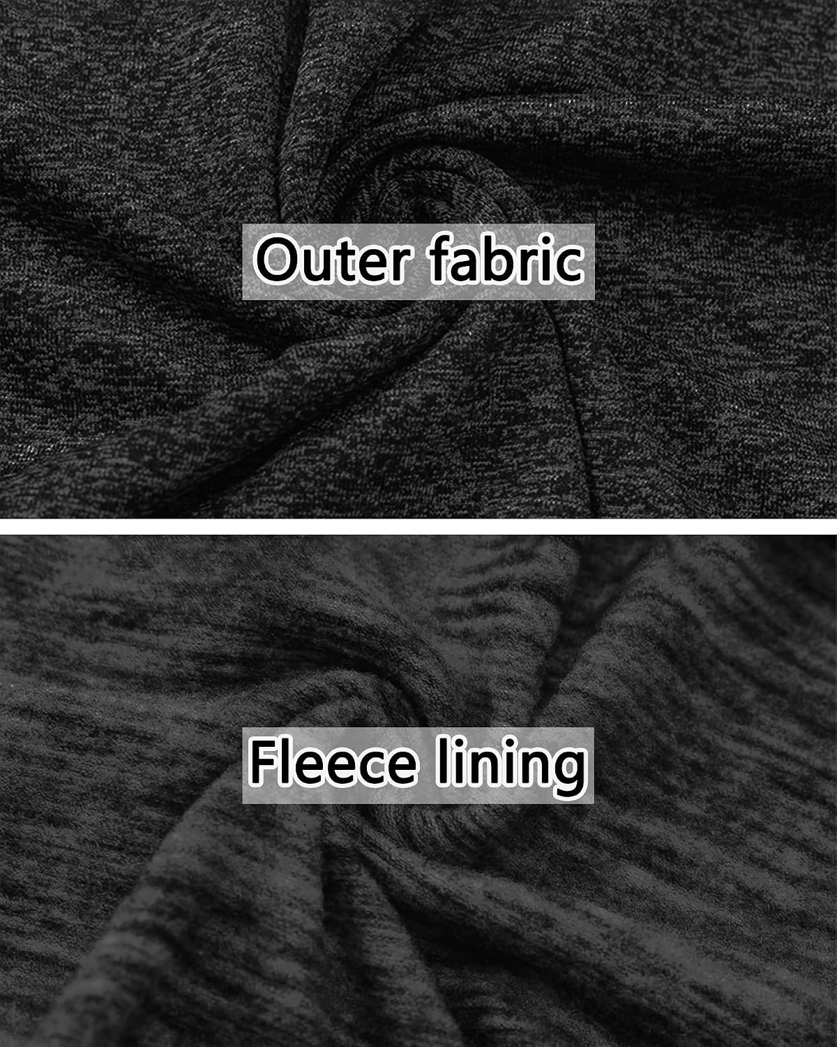 Thumbnail 6 de KEFITEVD Herren 1/4-Zip Fleece Pullover – langarm Funktionsshirt für Warm, Atmungsaktivität & Bewegung