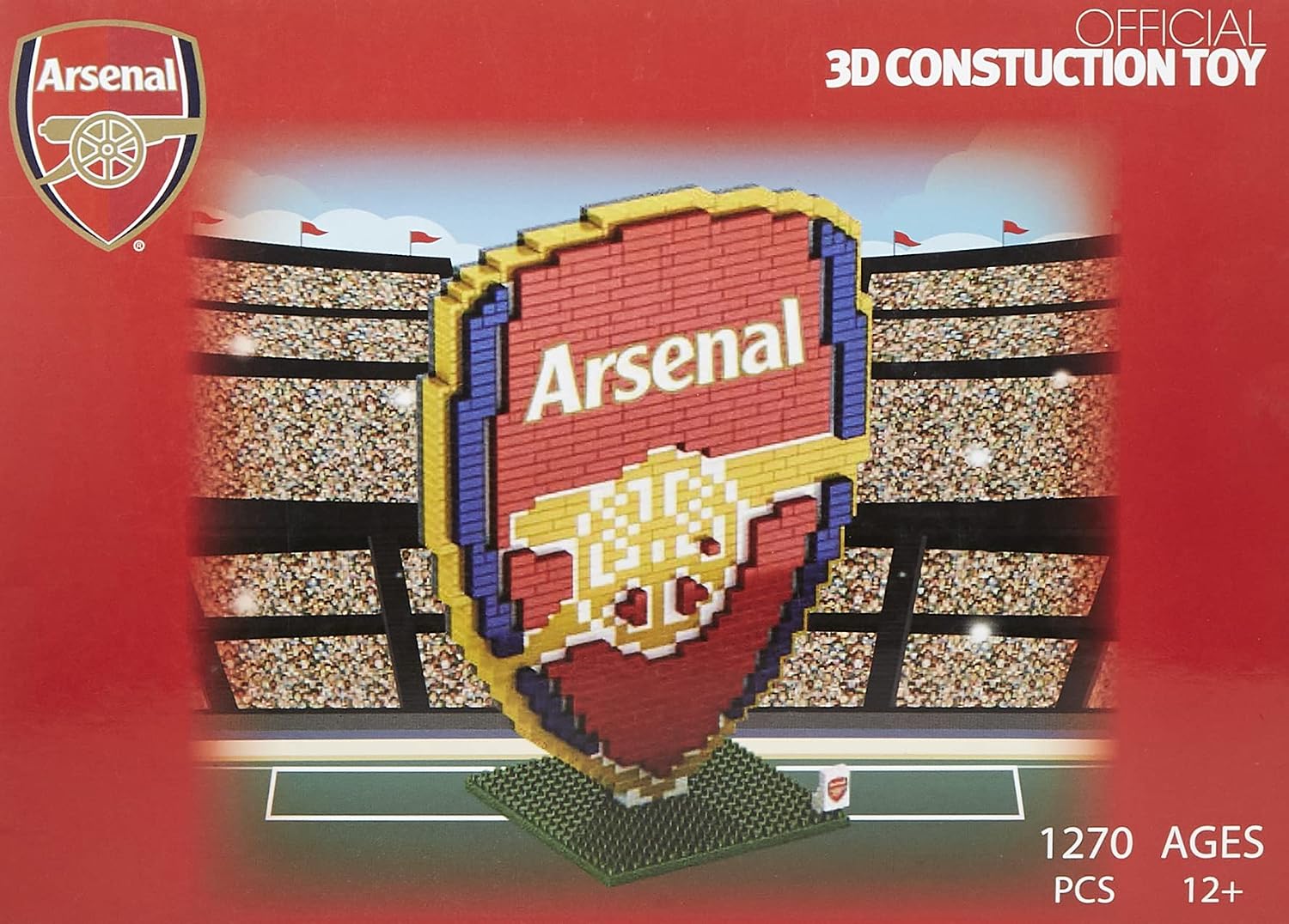 Detalle 2 de FOCO Football Arsenal FC Premier League One BRXLZ – zestaw do budowy herbu 3D