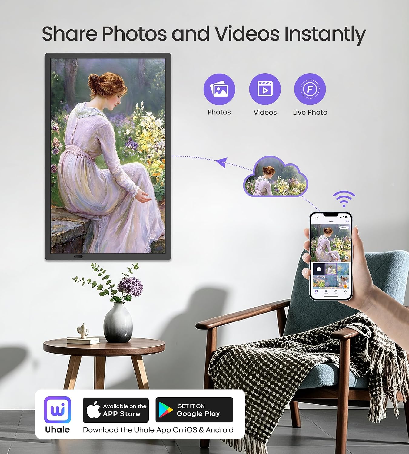 Detalle 2 de FANGOR 21.5" Digital Photo Frame 64GB