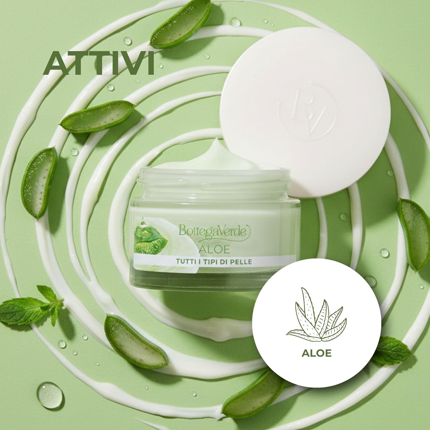 Thumbnail 3 de Bottega Verde Aloe Crema Viso Idratante 50 ml: idratazione profonda per tutti i tipi di pelle