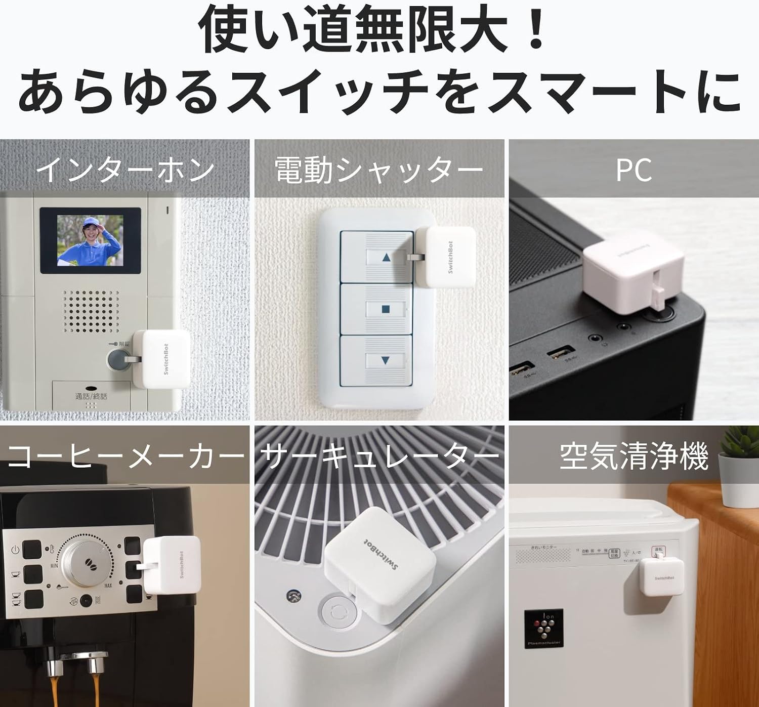 Detalle de SwitchBot Switchbot S1 指ロボット型スマートスイッチ ABS製・アプリ操作対応