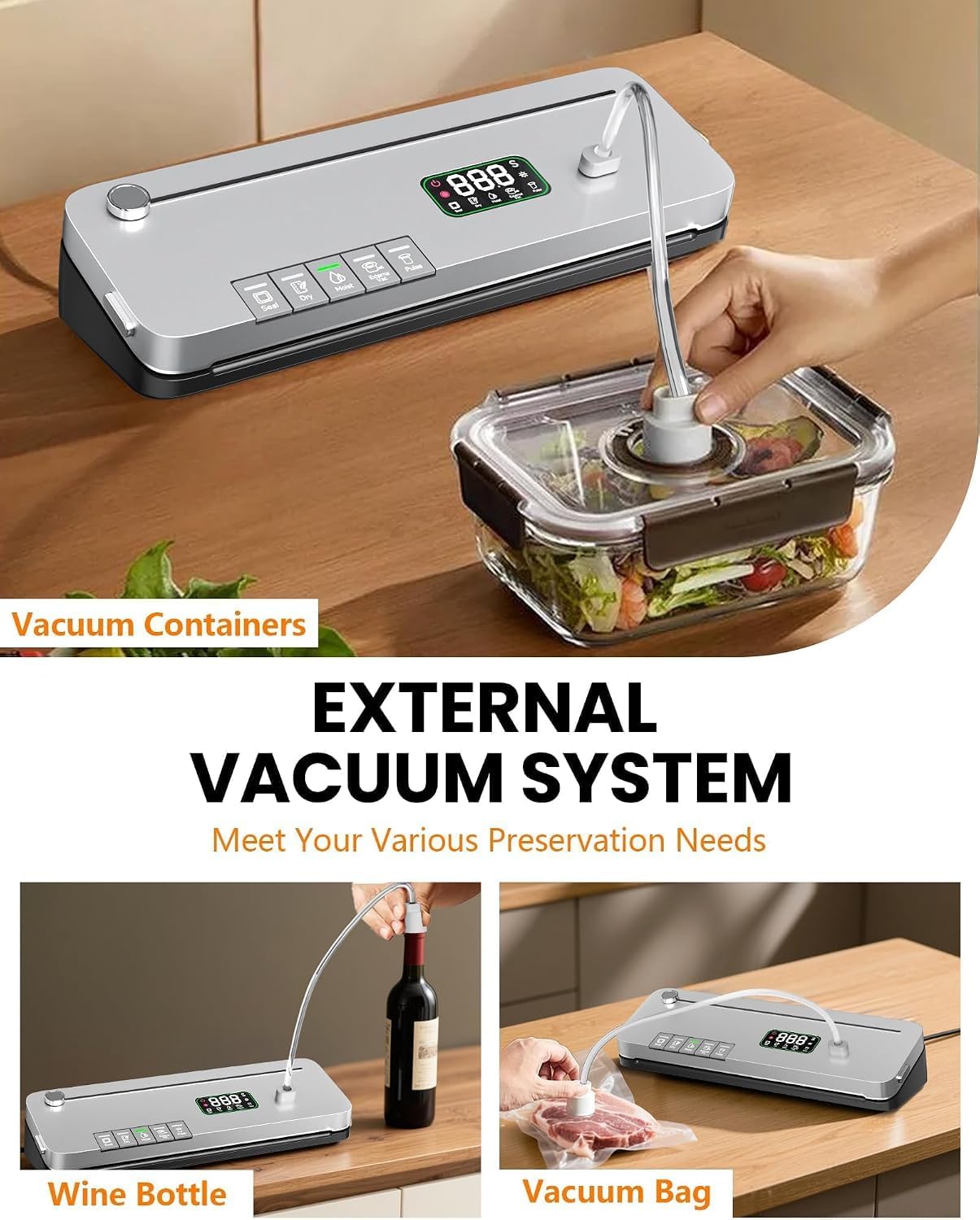 Thumbnail 5 de Food Vacuum Sealer with 75kPa Suction
