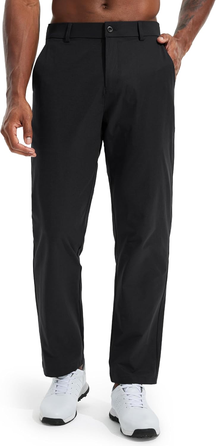 Detalle de Men's Golf Pants Lightweight Stretch Dress Office Travel Slacks (30/32/34 in inseam)