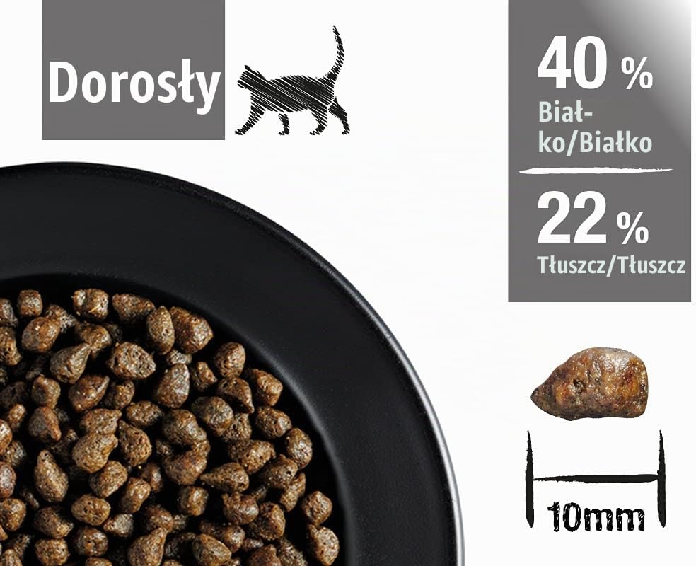 Detalle de Leonardo Świeży łosoś – sucha karma dla dorosłych kotów, 85% świeżego mięsa, 4 kg