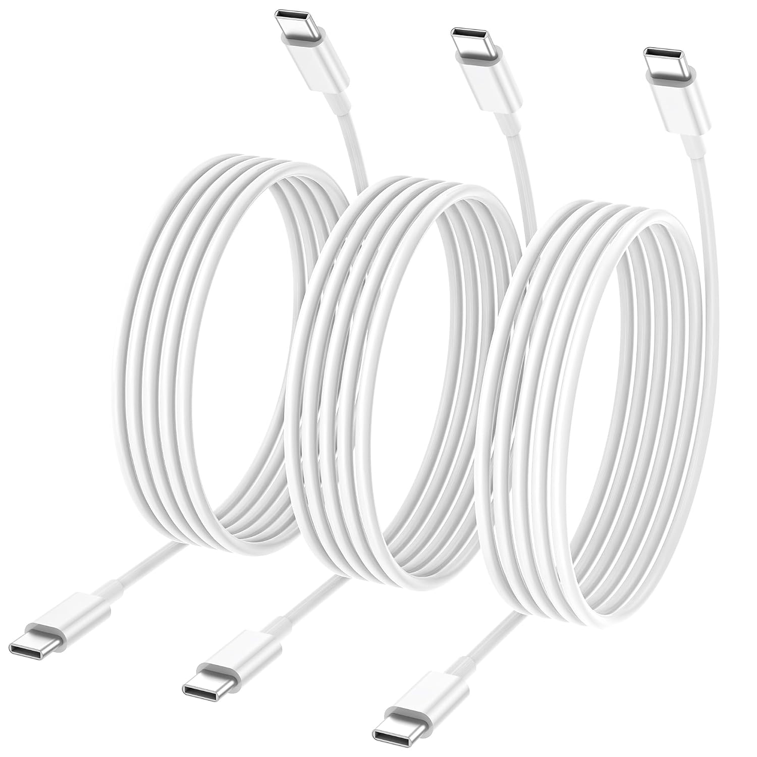 Detalle de Apple USB-C to USB-C Charging Cable 4 Pack (10ft) — 60W, MFi Certified