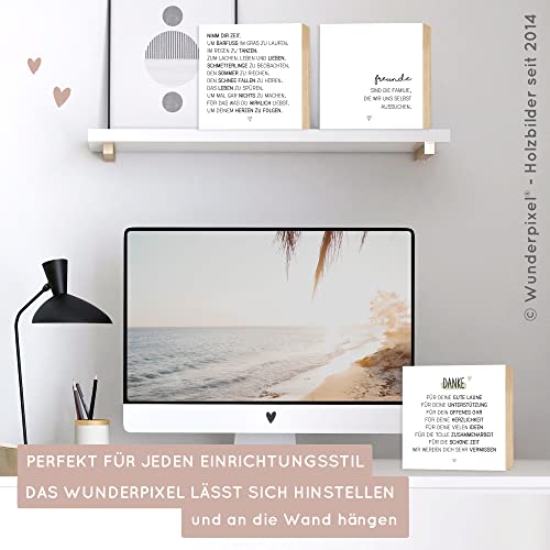 Thumbnail 6 de Wunderpixel Holzbild Abschieds-Geschenk Kollegin – Danke-schön, 15x15x2 cm, Birkenholz