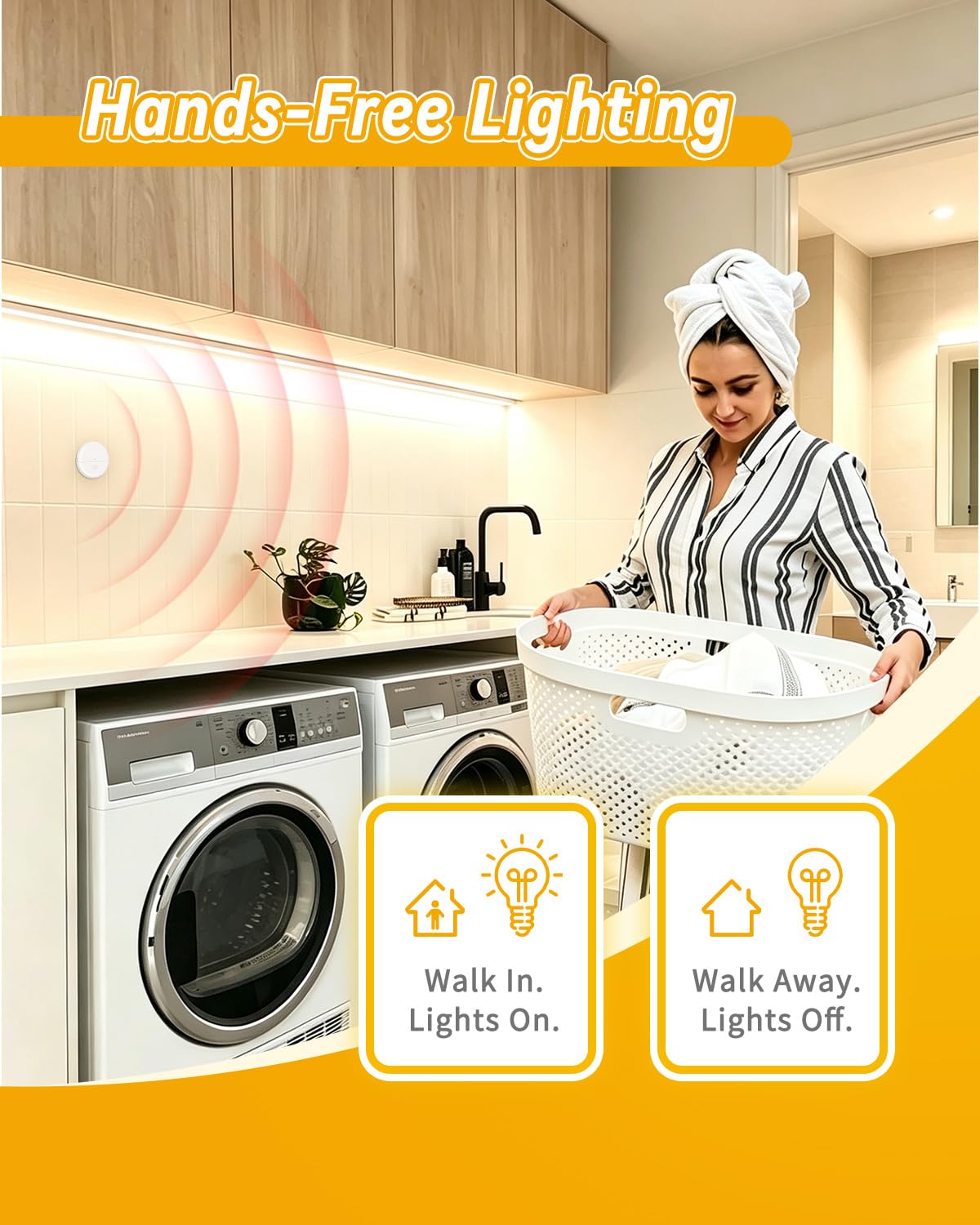 Thumbnail 1 de Greencycle Wireless Motion Sensor Plug 2-Pack, 4 Timer Settings, 120° Detection