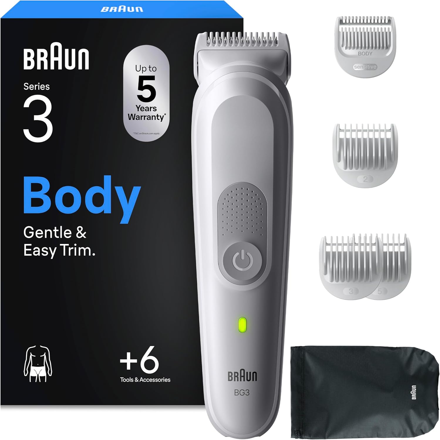 Detalle de Braun Series 3 Body Groomer BG3575 80 Min