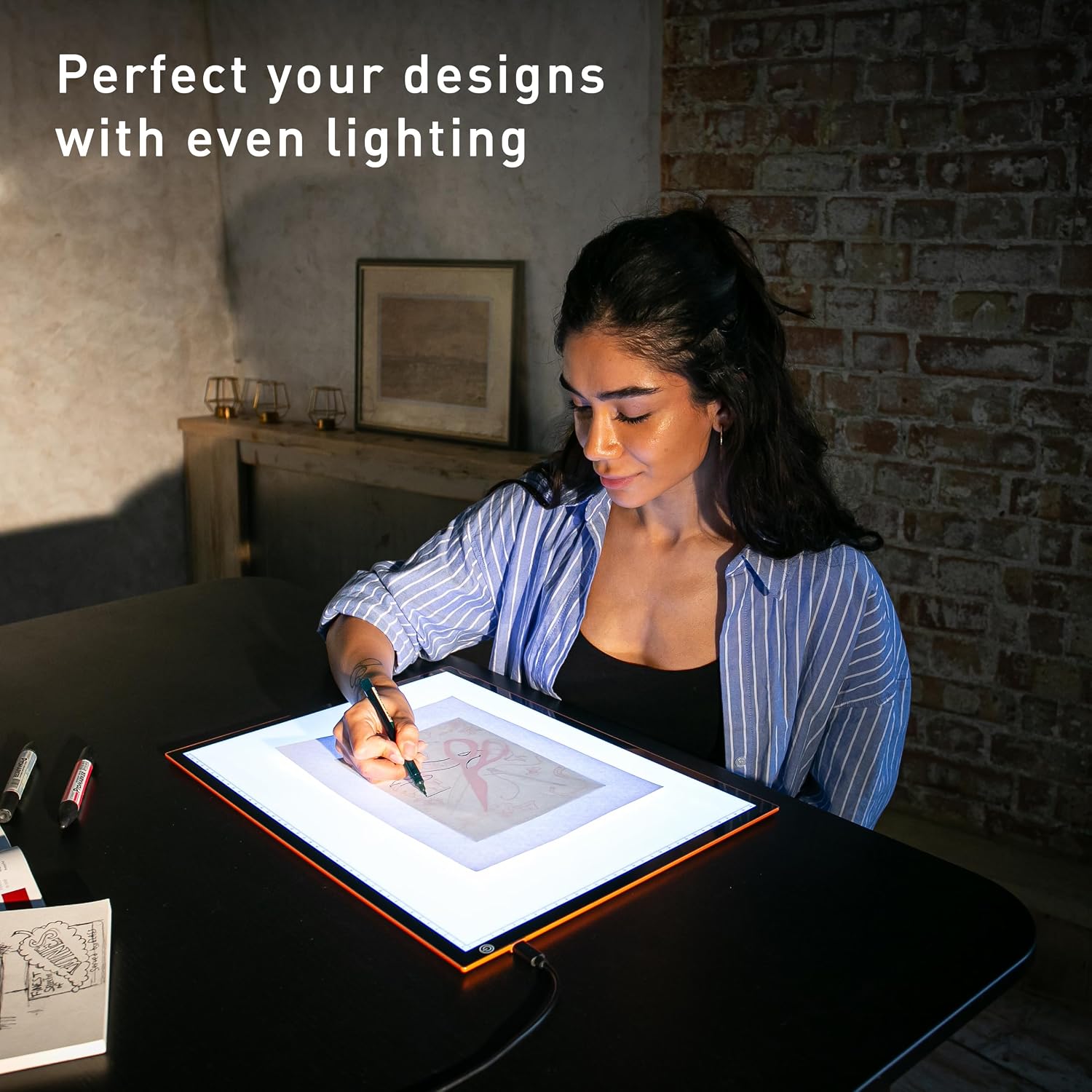 Detalle 2 de Daylight Wafer 3 Light Pad E35153 – podświetlany lightbox A2+ z regulacją LED