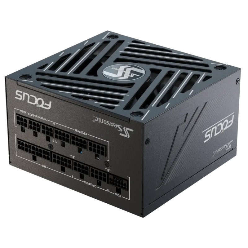 Detalle 2 de Seasonic Focus GX-850 850W fuente ATX 3 PCIe 5.1 80 Plus Gold modular