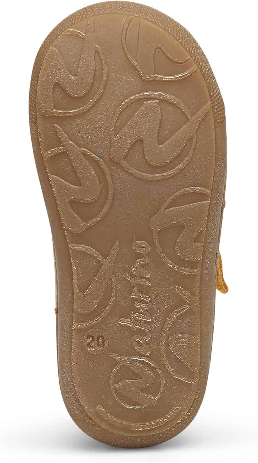 Detalle de Naturino Scarpine Primi Passi in Suede: scarpine in pelle con chiusura a strappo, suola gomma