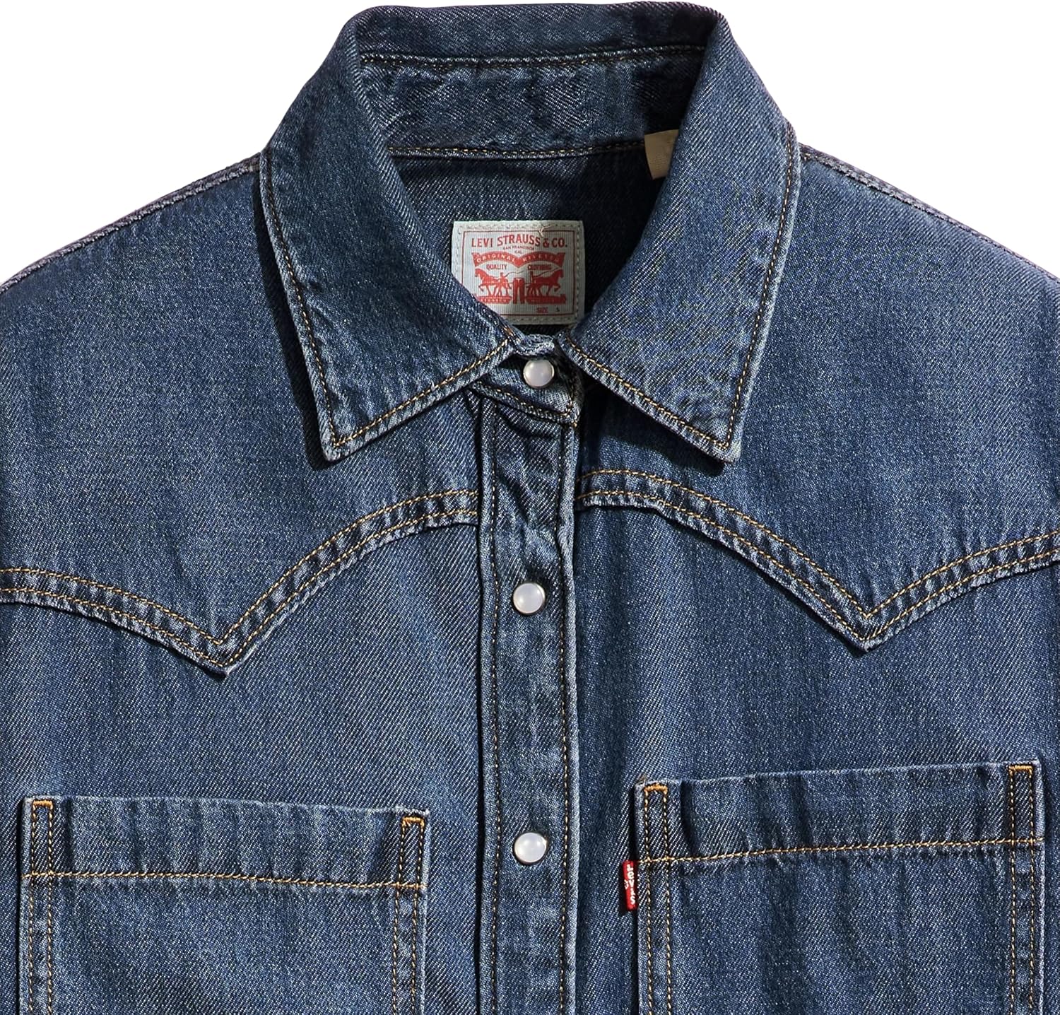 Detalle 2 de Levi’s Teodora Western Chemise Femme : la chemise western à coupe holgada