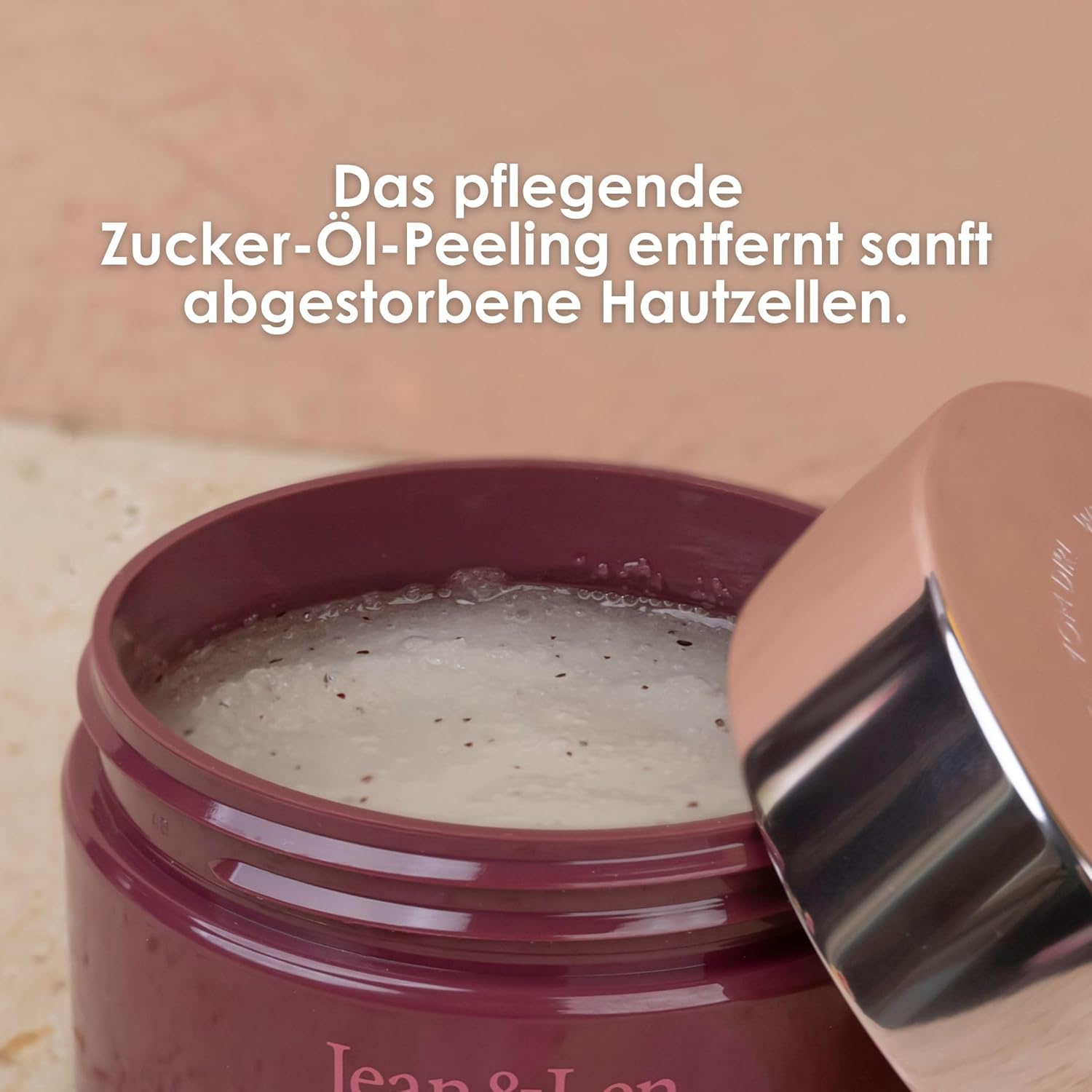 Thumbnail 4 de Jean & Len Exfoliating Sugar Scrub Peony & Lychee – Zucker-Öl-Peeling, 200 ml