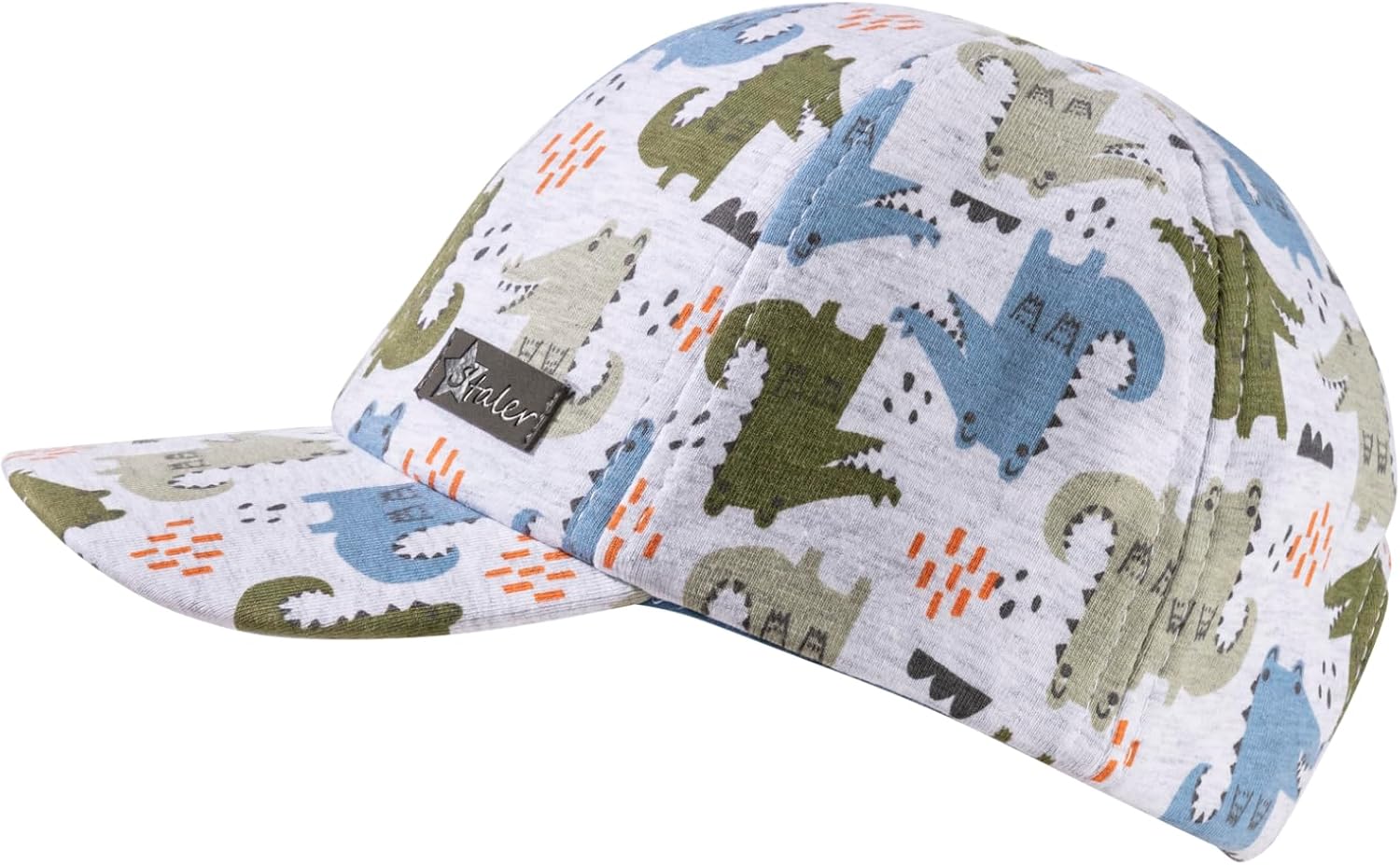 Detalle de Sterntaler Basecap Krokodile – Jungen Baseball Cap aus Melange-Singlejersey mit UV-Schutz 50+