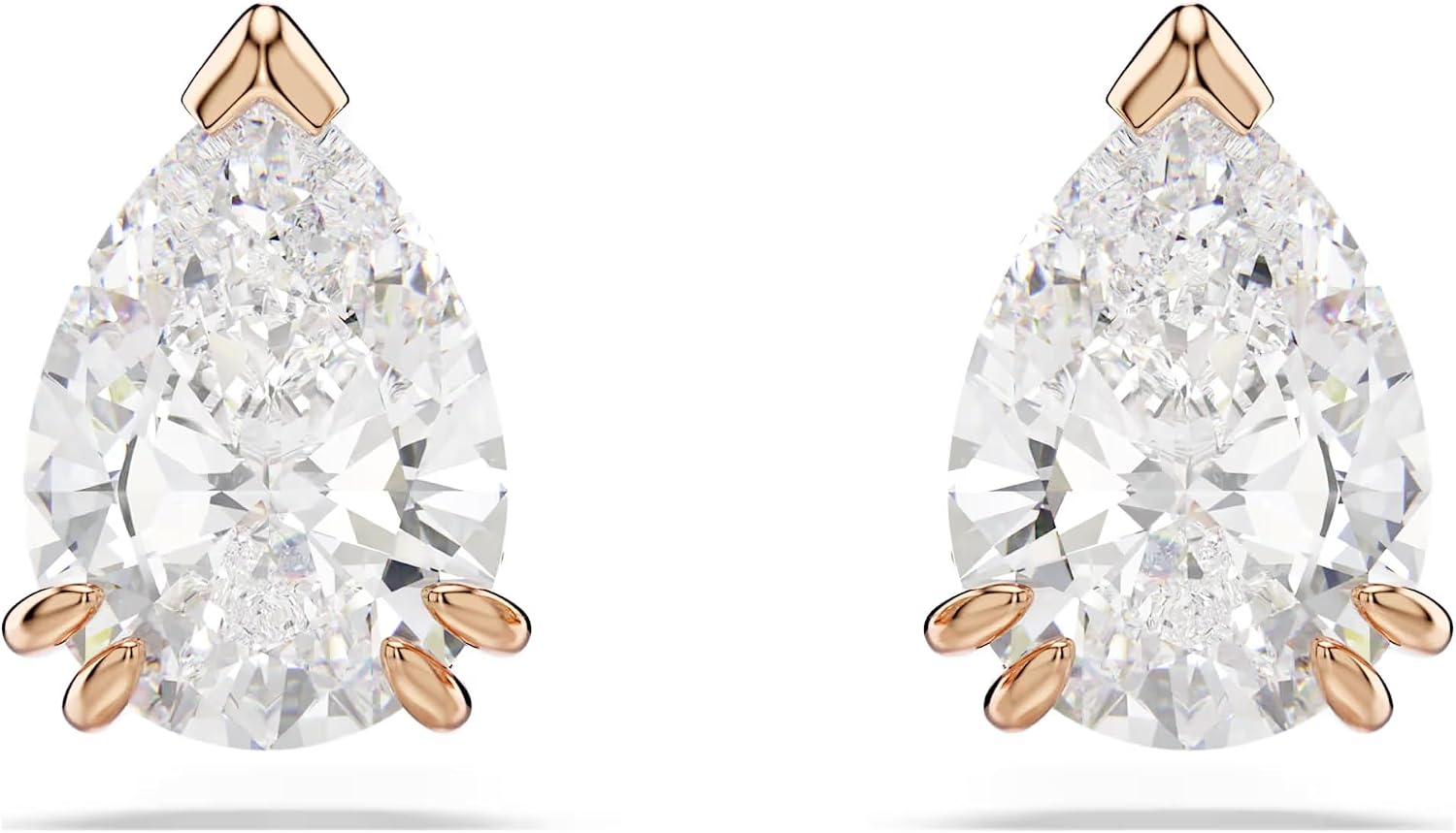 Detalle de Swarovski Stud Earrings, Pear-Cut