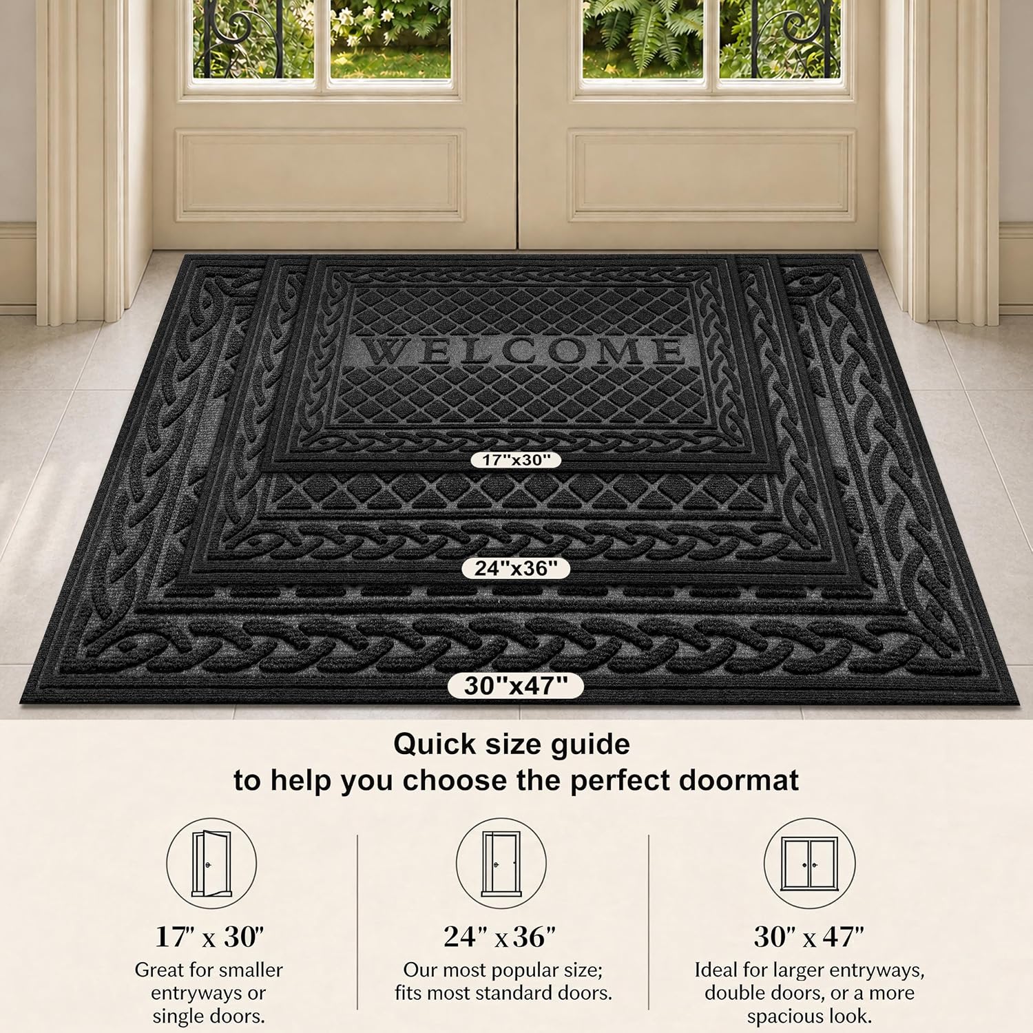 Detalle de Mibao Welcome Mat, 17" x 30