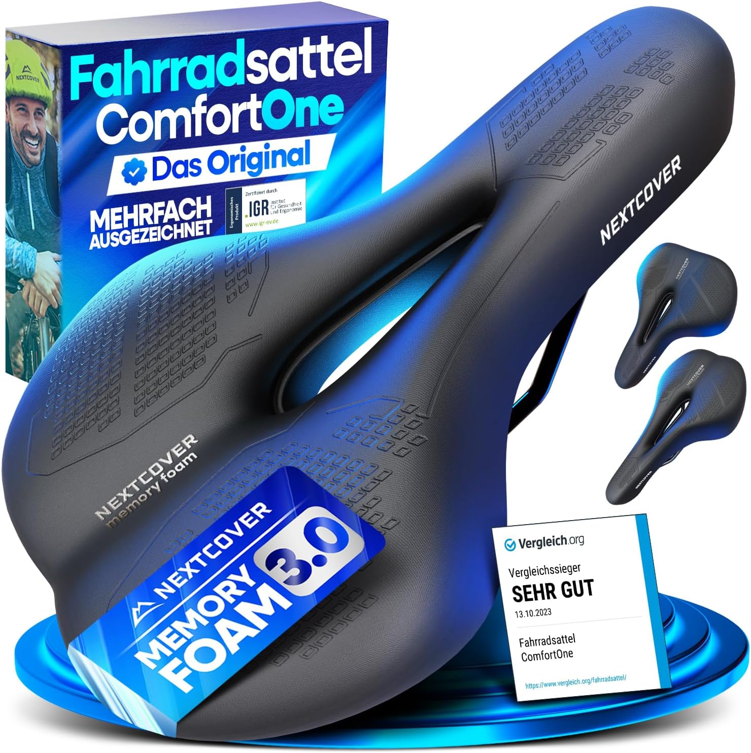 Detalle de NEXTCOVER® Fahrradsattel Memory-Foam 3.0