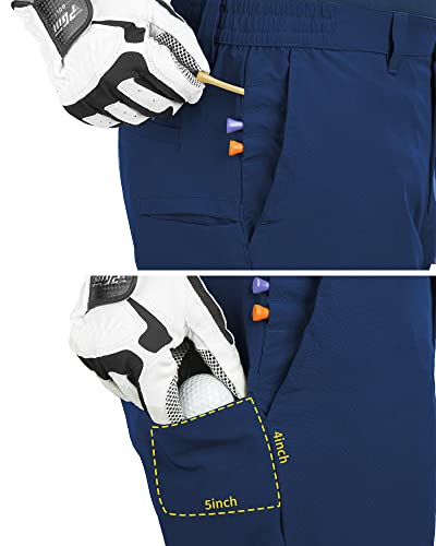 Thumbnail 2 de 33,000ft Men's Golf Shorts 9" Lightweight Stretch – Deep Blue