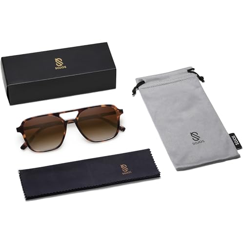 Thumbnail 6 de SOJOS SJ2202C3 Retro Aviator Sunglasses – Timeless Rectangle Aviators for Everyone