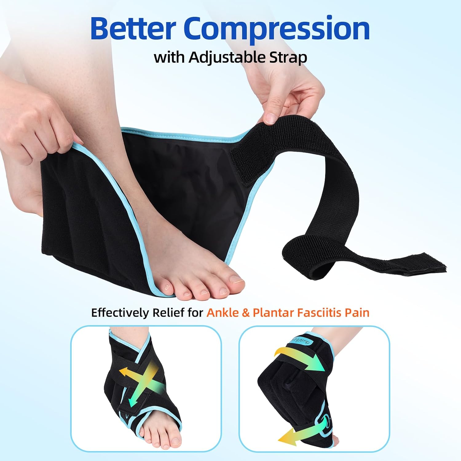Detalle 2 de Comfytemp Ice Pack Wrap for Foot & Ankle – Reusable Hot Cold Compress