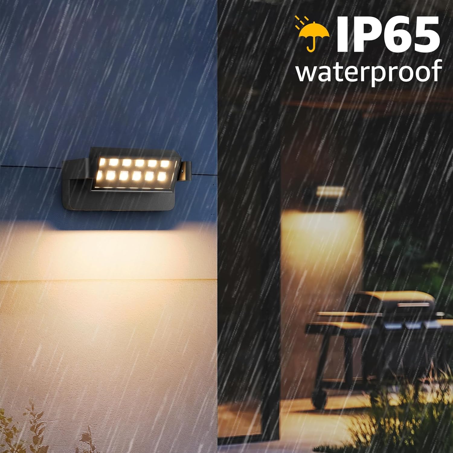 Thumbnail 4 de Aipsun 24W LED applique da esterno: pannello orientabile 350° IP65, 1500 lm, 3000K