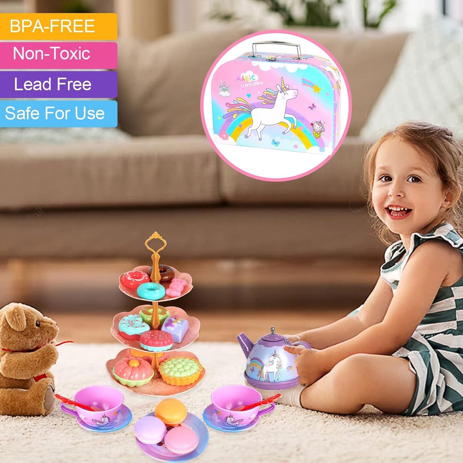 Thumbnail 6 de ZEAUBiM Kids’ Tea Set in Tin