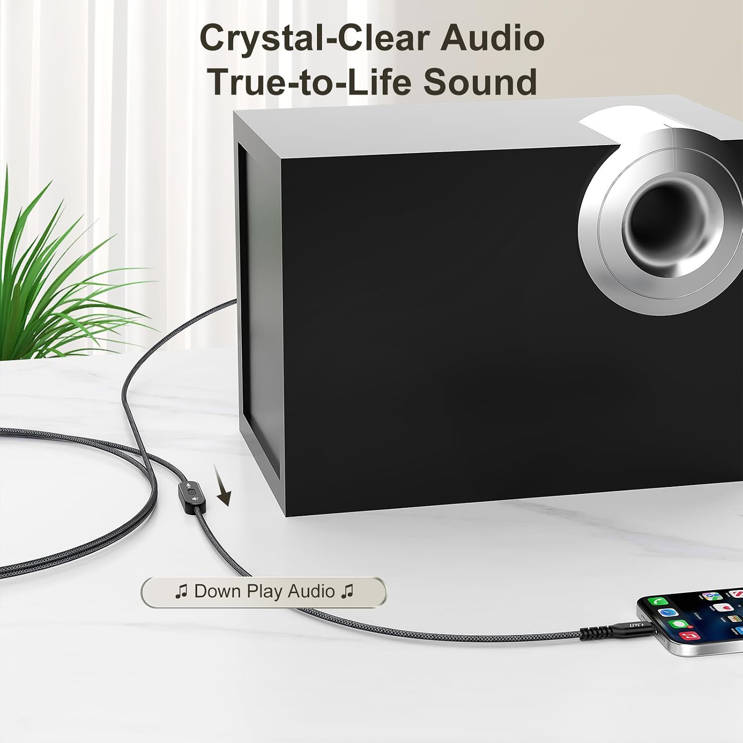 Thumbnail 4 de J&D JD000727 USB-C to XLR Audio Cable with Direction Switch, 6.6 ft