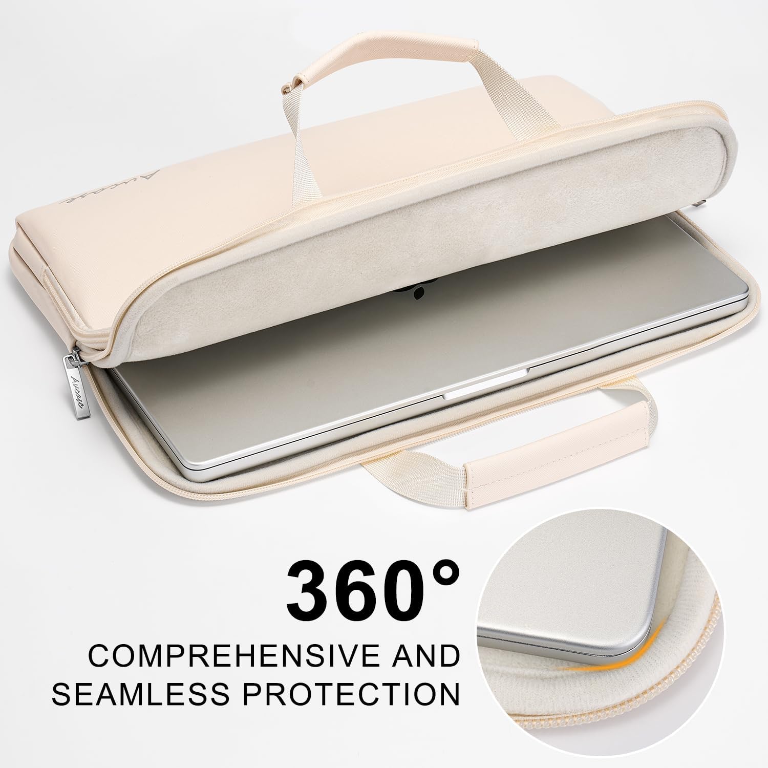 Detalle de Aucase Protective PVC Laptop Case 15.6-inch with Handle & 1 Pocket