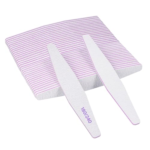 40 pièces lime à ongles professionnel 180/240 gril