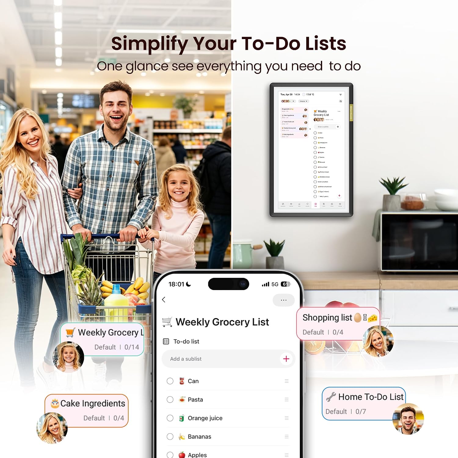 Thumbnail 5 de BIGASUO Digital Calendar, 15.6-inch