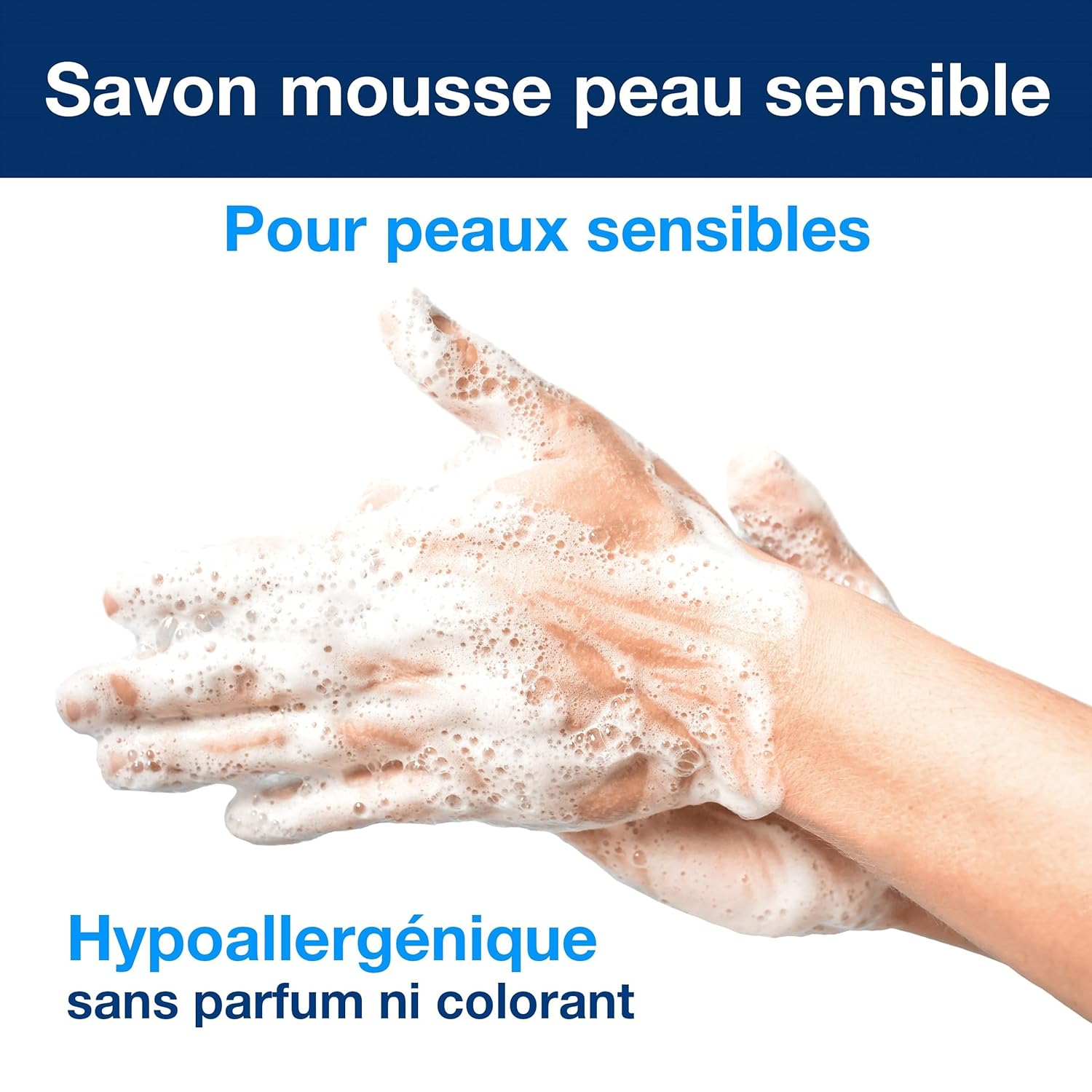 Detalle de Tork Savon mousse Mains – Peaux sensibles S4, 1 x 1000 ml (520701)