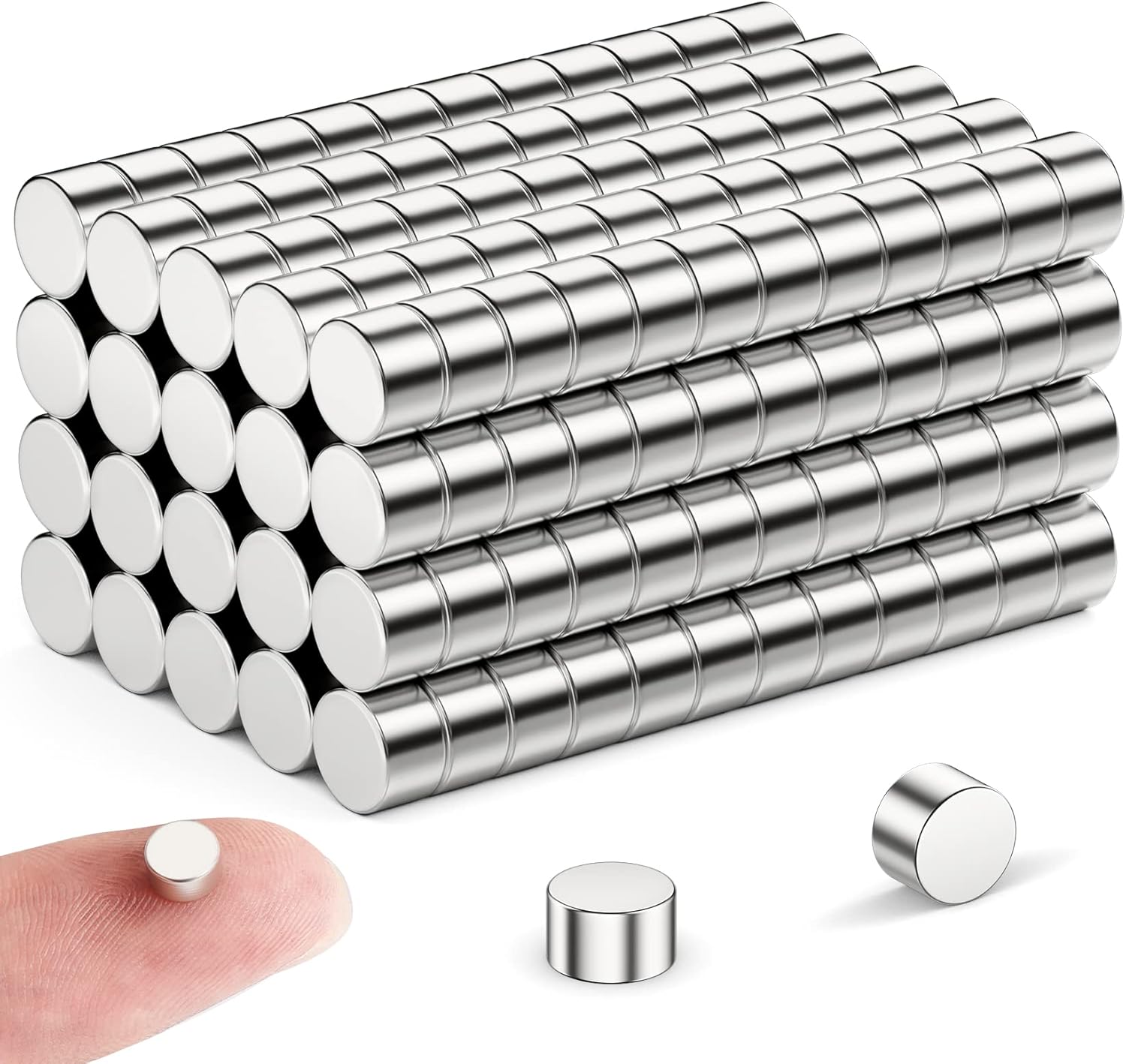 Thumbnail 6 de 50 Pack Magnets: Durable 10 mm x 2 mm Fridge & Whiteboard Magnets with Storage Case