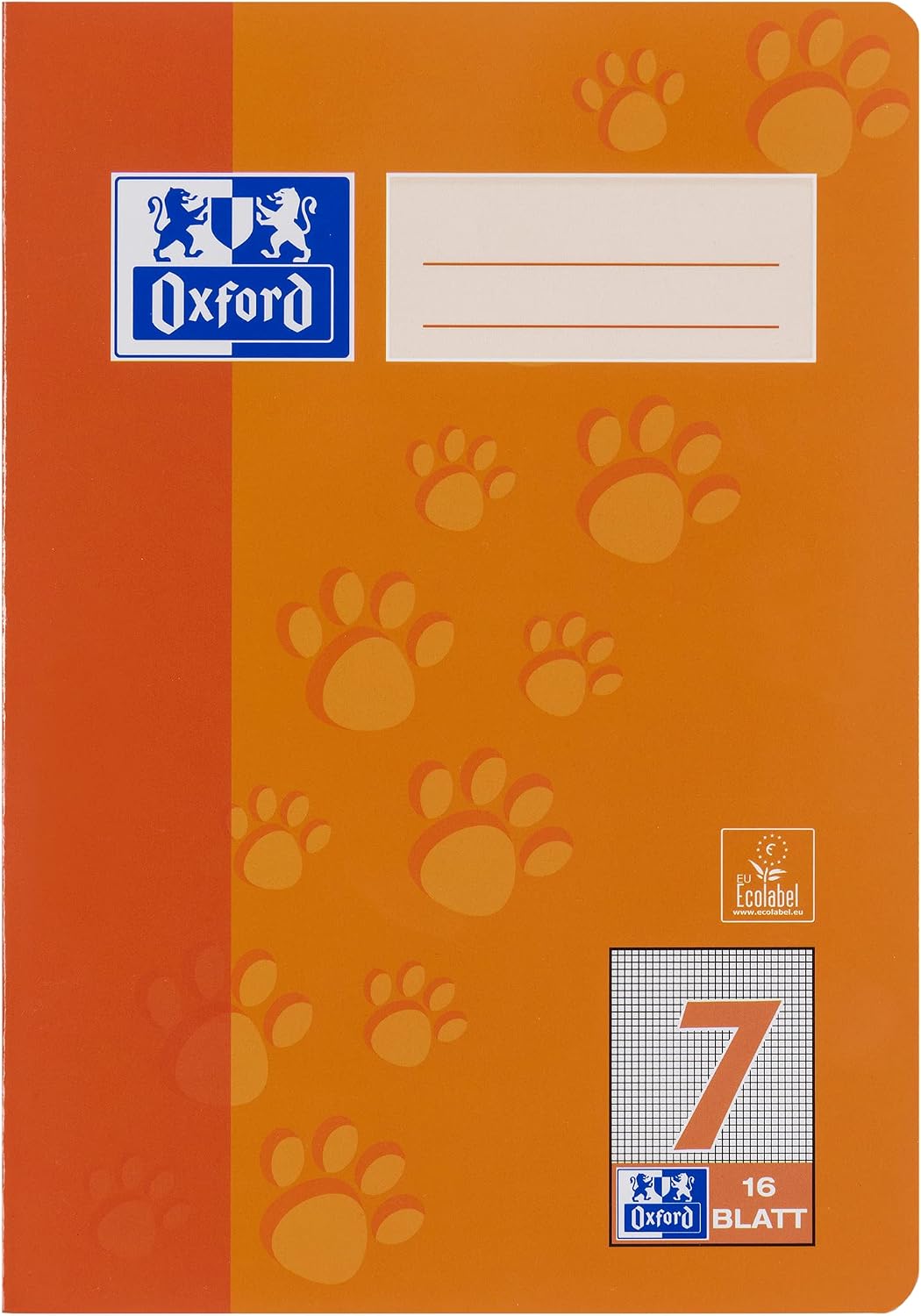 Detalle 2 de Oxford Schulheft A5, 16 Blatt, Lineatur 7, kariert – 15er Pack