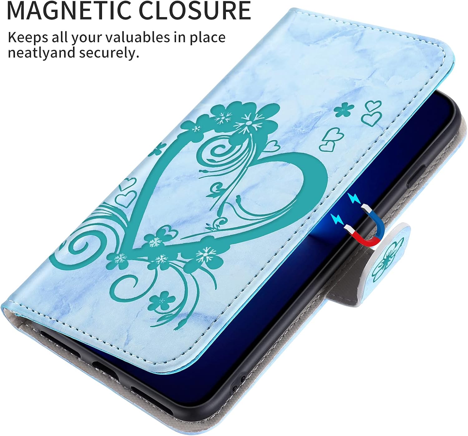 Detalle 2 de CASAFUNY Flip-Case für Samsung Galaxy S26 Ultra 5G – grün, PU-Leder Brieftasche Hülle mit Kartenfach und Ständer